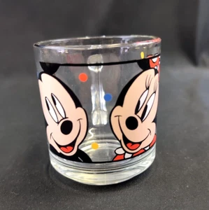 Taza de vidrio transparente The Walt Disney Company Mickey Mouse y Minnie Mouse - Imagen 1 de 5