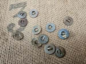 WW2 ORIGINAL GERMAN FRENCH MADE BUTTONS RELICS of SS TRAINING CAMP from KURLAND - Picture 1 of 3