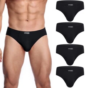 Men's Underwear Modal Microfiber Briefs No Fly Covered Waistband Silky Touch ... - Picture 1 of 6