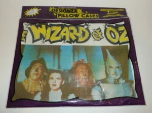 Vintage Wizard of Oz Pillowcase Designer Pillow Case White Dorothy Tinman Lion  - Picture 1 of 7