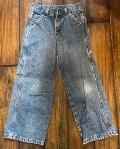 Wrangler Carpenter Blue Jeans Boy's Size 8 Regular - Picture 1 of 4