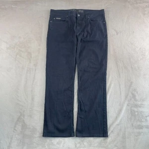 Armani Jeans Mens 36x30 Dark Blue Denim Regular Straight Leg Stretch Designer - Picture 1 of 13