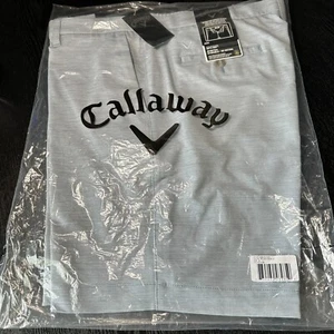 Pantalones Cortos Callaway - Talla 40 - Opti-Dri - Cintura Elástica - Azul - Nuevos - Imagen 1 de 7