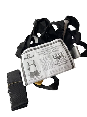 Big Dog Tree Stand Black Full Body Fall Arrest Harness BDH2000S BDH2001S Manual - Image 1 of 4
