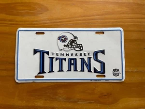 Vintage 1999 Tennessee Titans License Plate NFL Game Day Football Sports White - Picture 1 of 5
