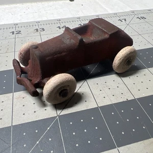 Vintage Austin Gusseisen Spielzeug Cabrio Auto, USA #172 rot Arcade RAR - Bild 1 von 5