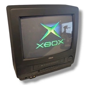 RCA T13060GY 13" CRT TV VCR Combo Retro Gaming Vintage - VCR Not Working - Picture 1 of 7