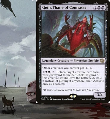 Geth, Thane of Contracts Commander Deck Reanimator Magic EDH MTG Ready-to-Play - Image 1 of 4