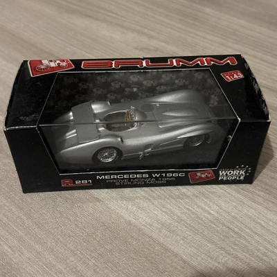 BRUMM F1 1:43 R281 -1955 Mercedes W196C Stirling Moss TEST MONZA - Immagine 1 di 4