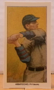 COOL TOBACCO BASEBALL CARD REPRINT 1988 SWEET CAPORAL ED ABBATICCHIO PITTSBURG - Picture 1 of 2