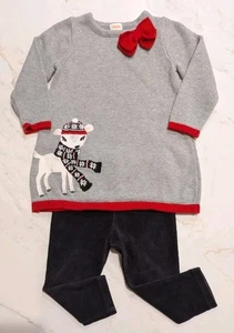 Maglione lungo cervo Gymboree taglia: 18-24 mesi e pantaloni neri 18 mesi - Foto 1 di 10