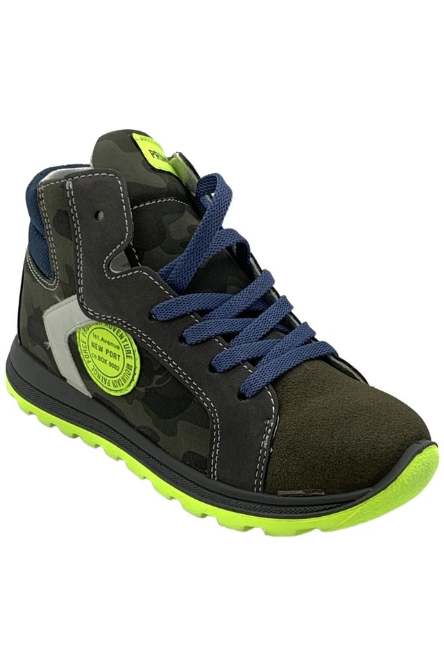 Zapatilla deportiva Primigi niño niño 83544 verde/camuflaje/azul Foto 1 de 3