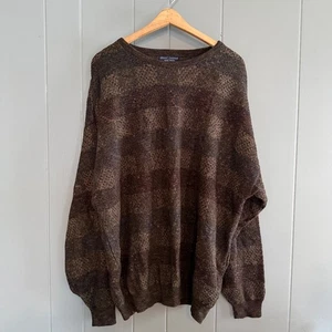 Grant Thomas Casual Classics Struktur Strick Pullover Braun Multi XXL - Bild 1 von 7