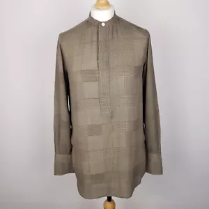 Polo Ralph Lauren Silk Shirt Size 2 UK 8 Long Sleeve Check Plaid Button Up BNWOT - Picture 1 of 11