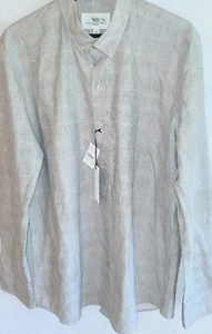 WRK Work Rest Karma Clothing Mens Size Large Long Sleeve Button Front Shirt NWT - Picture 1 of 13