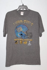 New York Giants Men's FOUR TIME Super Bowl Champions NFL T-Shirt Size Large - Picture 1 of 4
