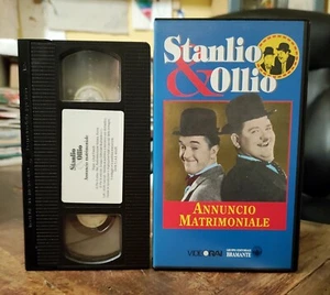 Vhs STANLIO & OLLIO ANNUNCIO MATRIMONIALE S. Laurel O. Hardy Leggere descrizione - Foto 1 di 3