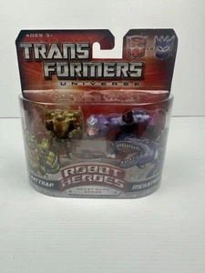 Transformers Robot Heroes SEALED RATTRAP & MEGATRON T-REX Beast Wars Universe W1 - Picture 1 of 5