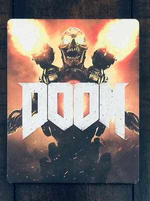 PS4 Xbox One Doom 2016 Steelbook Case ONLY (NO DISC, NO GAME) Bethesda - Image 1 of 4