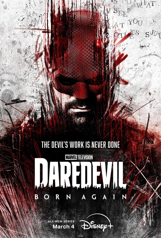 Daredevil Born Again poster (c) - 11" x 17" - Charlie Cox - Daredevil poster