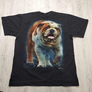 Rock Chang Bulldog Men's Graphic T-Shirt Size L Vintage Style Short Sleeve Black - Picture 1 of 7