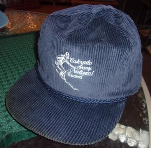 Colorado Army National Guard Rope Corduroy Strap Back Hat VINTAGE - NAVY - Bild 1 von 2