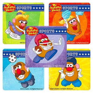 Pegatinas para la cabeza de Mr. Potata x 5 - Suministros de fiesta de cumpleaños favoritos - Animación deportiva - Imagen 1 de 3