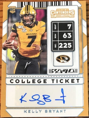 2020 Panini Contenders Draft Picks Rookie Autograph Kelly Bryant #277 Missouri - Image 1 of 2