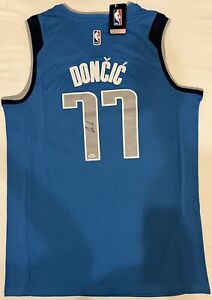 Luka Dončić Dallas Mavericks Signed Autographed Jersey EuroLeague MVP with COA