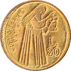 896542 Moneda Ciudad Del Vaticano Paul Vi 20 Lire 1975 Sc Aluminio   Br