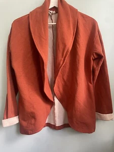Dolan Left Coast Boho Sweater Anorak Anthropologie Ivory Layers Cardigan Small - Picture 1 of 2
