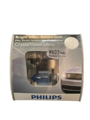 Philips Xenon CrystalVision Ultra 9003CVS2 Headlamps ~ 2-Pack Replacement Bulbs - Image 1 of 4