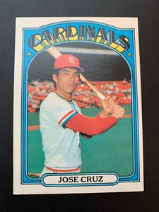 1972 Topps Baseball Card # 107 Jose Cruz - EXMT+