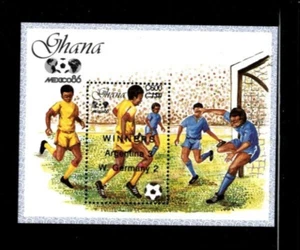 Ghana 1989 - World Cup Winners OVPT - Souvenir Stamp Sheet - Scott #1123 - MNH - Picture 1 of 1