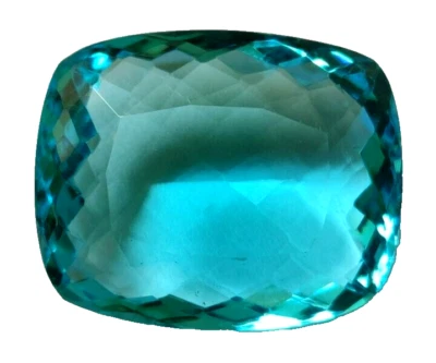 AAA+ Large Swiss Blue Topaz 58.25 Ct. Cushion Cut Loose Gemstone Gift for Women - Image 1 of 4