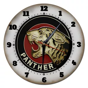 Panther Motocicletas 250MM/25.4cm Diámetro Metal Pared Reloj,Garaje,Taller Reloj - Bild 1 von 1
