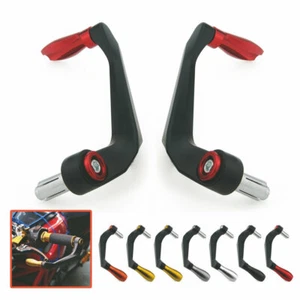 Universal Motorcycle 7/8" 22mm Brake Clutch Lever Protector Handguard Hand Guard - Picture 1 of 6