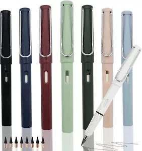 8 Pezzi Infinity Pencil, Carina Matita Senza Inchiostro Eterna con 8pz Pennini di Ricambio - Foto 1 di 8