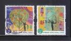 HONG KONG CHINA 2013 HEARTWARMING LOCAL & AIRMAIL COMP. SET OF 2 STAMPS F. USED