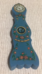 Vintage LUNDBY Dollhouse Blue Leksand Clock - Picture 1 of 6