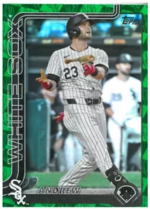 2025 Topps Series 1 Spring Training Green FoilBoard 334 Andrew Benintendi /99 - Picture 1 of 2