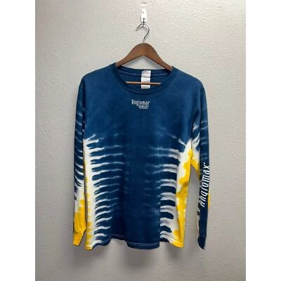 Vintage Angiomax Bivalirudin For Injection Blue Yellow Tie Dye Shirt VTG M - Image 1 of 4