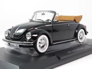 Norev Volkswagen VW Beetle 1303 cabriolet black 1973 1/18 188533 - Foto 1 di 5