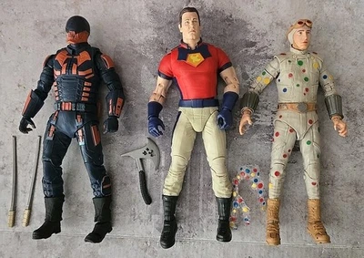 Lote McFarlane DC Multiverse Suicide Squad: Peacemaker, Bloodsport, Polka Dot Man Foto 1 de 3