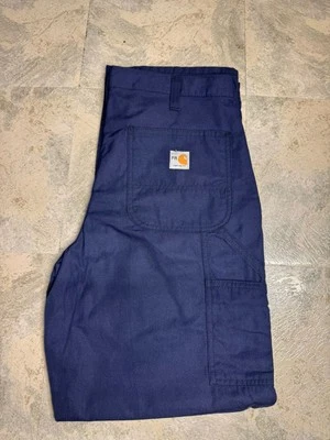 Carhartt FR Lightweight Canvas Work Pants Dungaree Navy - Men's - Image 1 of 4