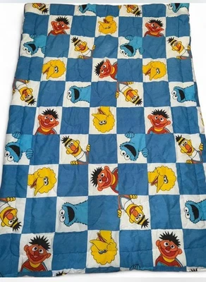 复古芝麻街主题棉被适合双人床 — 第 1/4 张图片