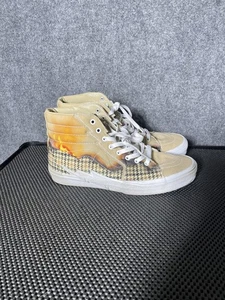 Zapatos Vans Sk8-Hi Bolt para hombre talla 11.5 Bronceado Lona Pata de gallo Flame High Top - Imagen 1 de 16