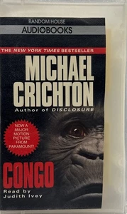 Congo by Michael Crichton - 2 Cassette Audiobook - Read by Judith Ivey - - Picture 1 of 4