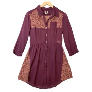 Free People Baumwollmischung Spitze Tunika Gr. 4 Bohemian Romantisch Feminin - Bild 1 von 10