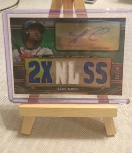 2024 Topps Triple Threads Ozzie Albies Jersey Relic Auto #07/18 - Picture 1 of 2